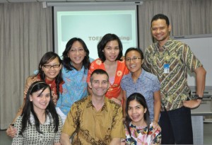 TOEFL Preparation class at Bank Mandiri